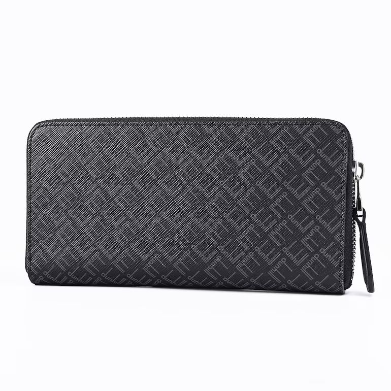Dunhill ダンヒル 新品ラウンドジップレザー長財布伊製黒71390円 ダンヒル dunhill 長財布 メンズ ラウンドファスナー シグネチャー