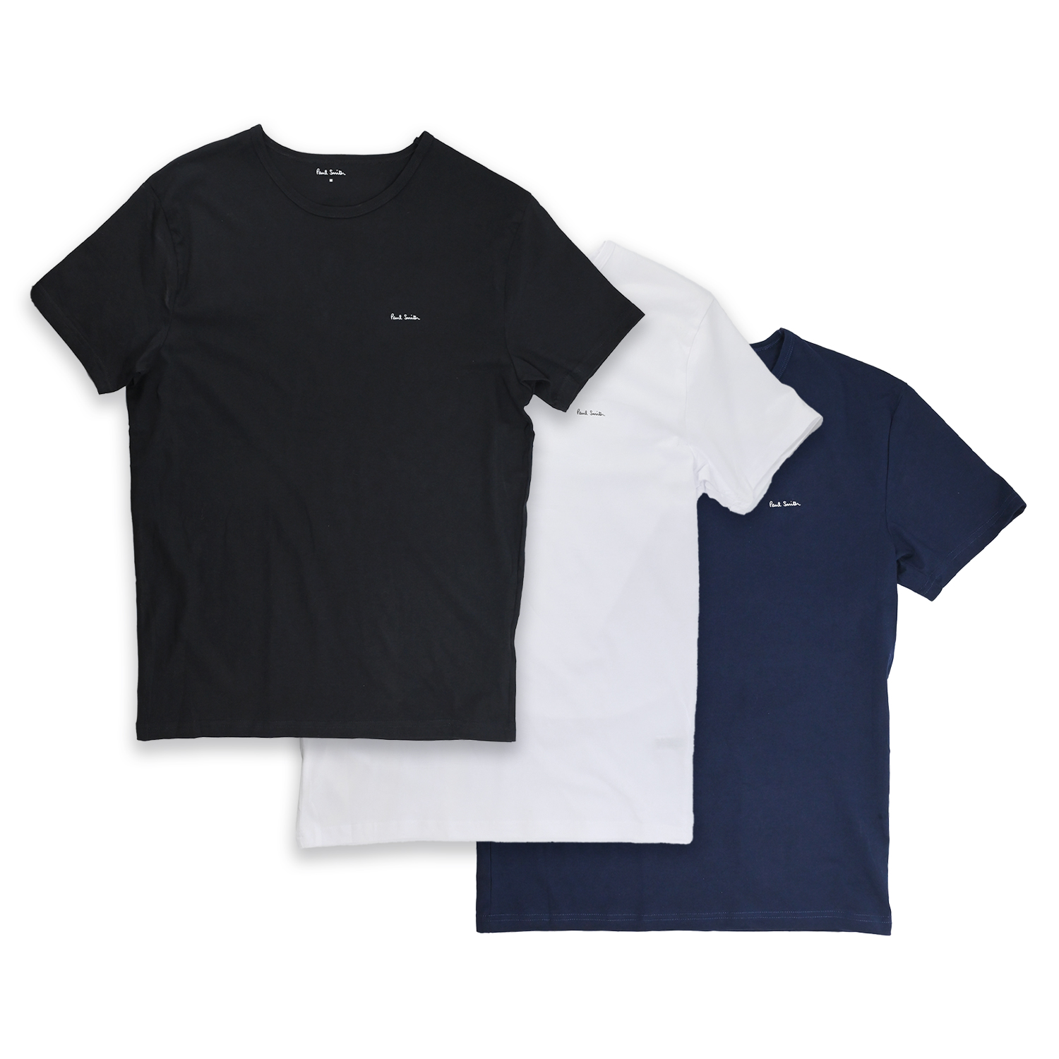 ポールスミス Tシャツ ラウンジウェア クルーネック 3パック 3枚セット メンズ ホワイト ブラック ネイビー 389 M3PK 2A 英国