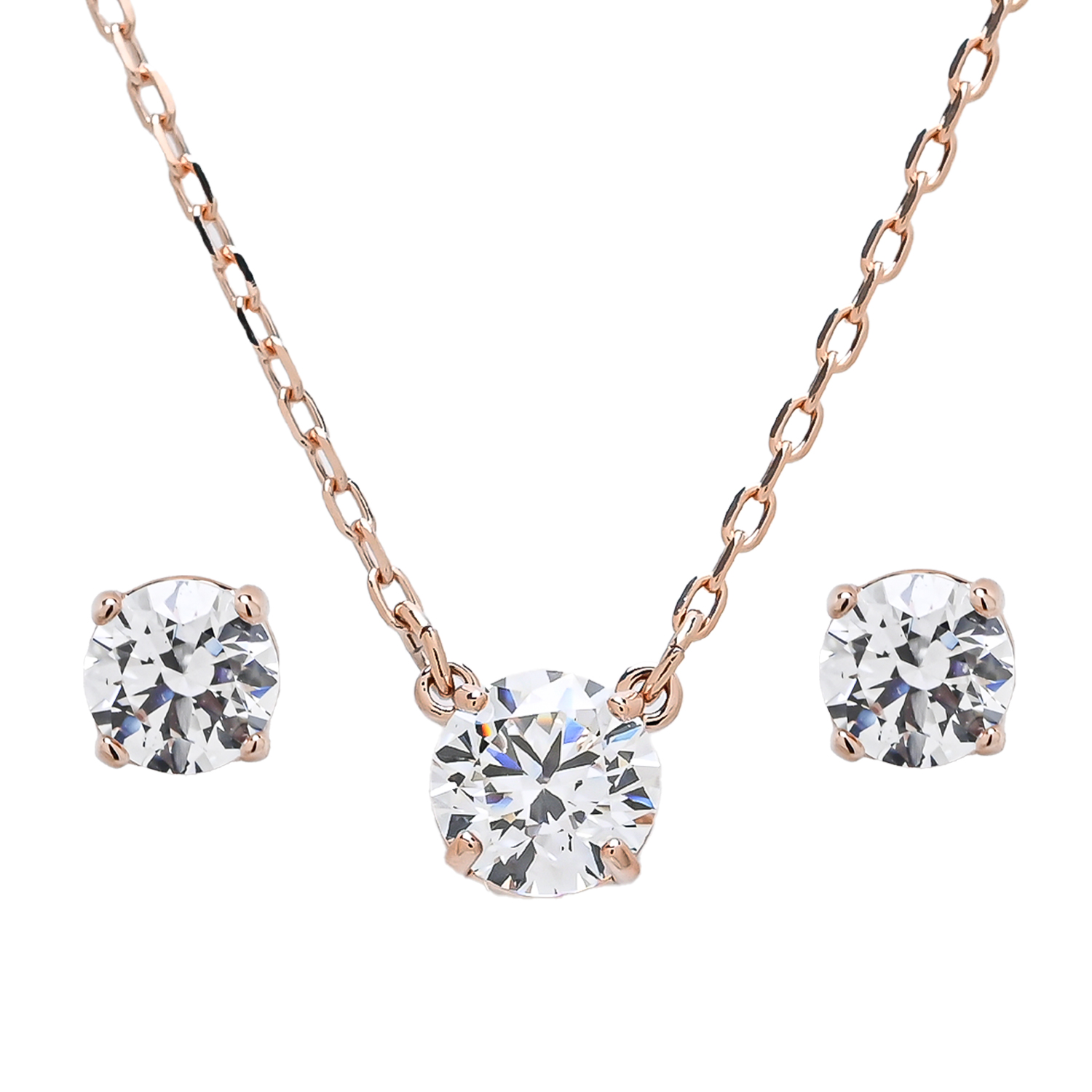 スワロフスキー ネックレス ピアス セット Stilla Attract ペア